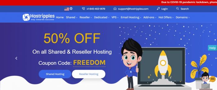 Hostripples.com Web Hosting Review: 50% OFF On all Shared & Reseller Hosting