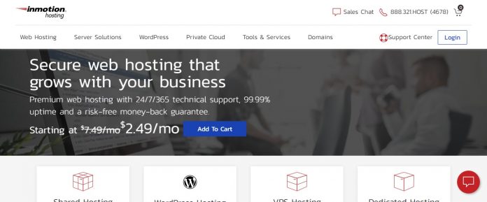 Inmotion Web Hosting Review: 24/7 Phone and Email Support