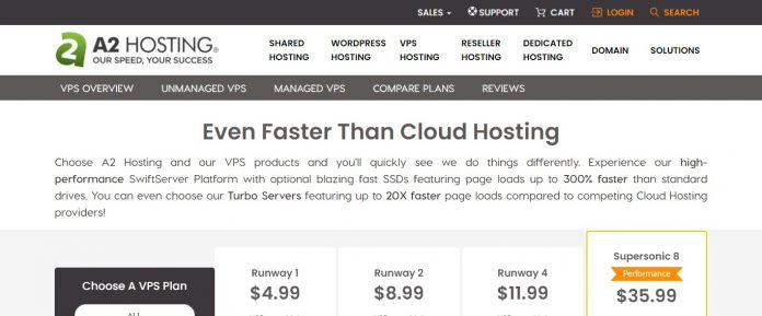 A2hosting.com Web Hosting Review: Up To 20X Faster Hosting