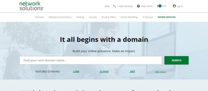 Network Solutions.com Web Hosting Review: It all begins with a domain