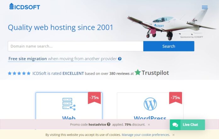 Icdsoft.com Web Hosting Review: Quality web hosting since 2001.