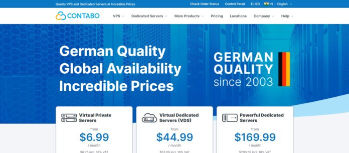 Contabo Web Hosting Review: German Quality Global Availability Incredible Prices
