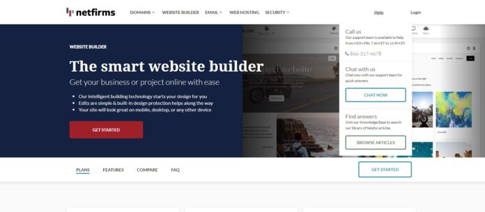 Netfirms.com Web Hosting Review: The smart website builder