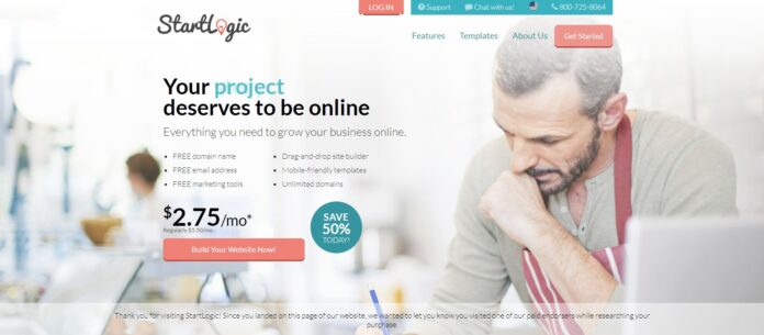 Startlogic Web Hosting Review: Select a FREE domain name for your website