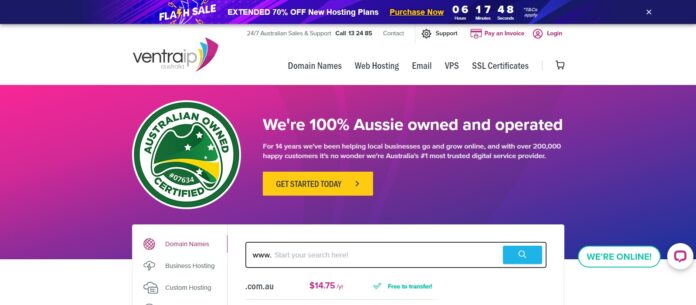 Ventraip Web Hosting Review: 100% Aussie owned and operated