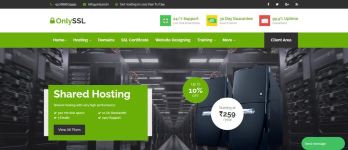 Onlyssl Web Hosting Review: 24x7 Running Support Centers