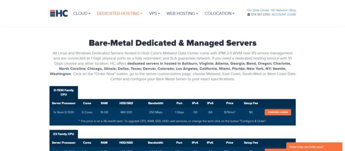 Hostcolor Web Hosting Review: Bare-Metal Dedicated & Managed Servers