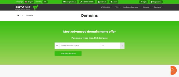Hukot Web Hosting Review: Pick One of More Than 850 Domains