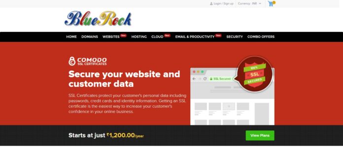 Bluerock Web Hosting Review: Secure your website and customer data
