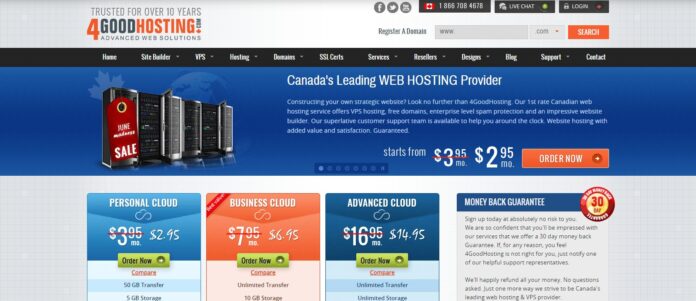 4goodhosting Web Hosting Review: Coast-to-Coast Disaster-Proof Coverage
