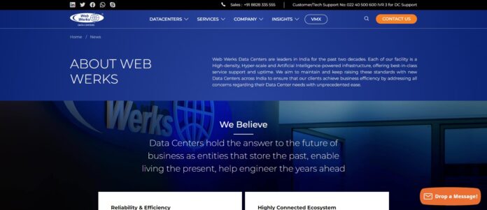 Webwerks Web Hosting Review: World Class Data Center For Digital Business