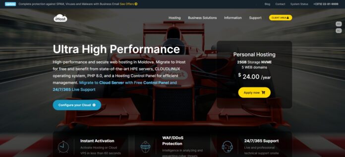 Ihost Web Hosting Review: Ultra High Performance