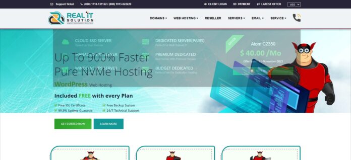 Realitsolution Web Hosting Review: Up To 900% Faster Pure NVMe Hosting