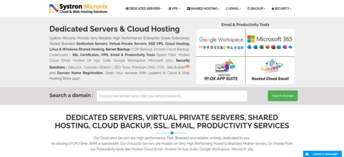 Systron Web Hosting Review: Read Complete Review